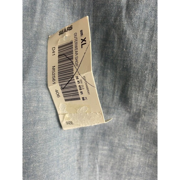 Vintage Clipper Mist Londontown USA Chambray Wind Breaker Stranger Things Sz XL - Picture 7 of 8